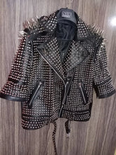 Men’s Gothic Biker Leather Jacket – Brando Style with Long Spikes, Silver Studded Moto Fit, Custom Steampunk Fashion